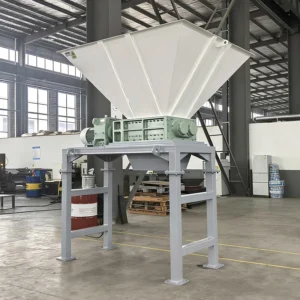 Double Shaft Shredder for Plastic E Waste and Carton
