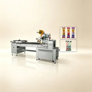 Industrial Lollipop Packing Machine Continuous Lollipop Pillow Wrapping Machine