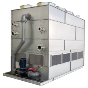 Industrial Metal Closed Cooling Tower with Core Components Pump Water Cooling Solution