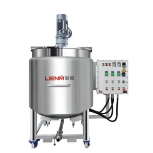 Industrial Mixing Tank With Heater 500 Liter Mixing Tank Liquid Detergent Plant Automatic Blender Machine