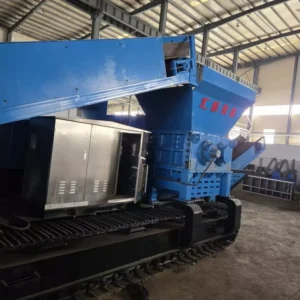 Industrial Mobile Waste Plastic and Metal Shredder Mobile Rock Crusher Industrial Scrap Shredder