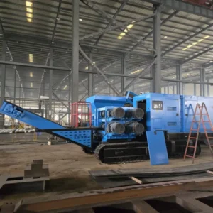 Industrial Mobile Waste Plastic and Metal Shredder Mobile Rock Crusher Industrial Scrap Shredder