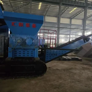 Industrial Mobile Waste Plastic and Metal Shredder Mobile Rock Crusher Industrial Scrap Shredder