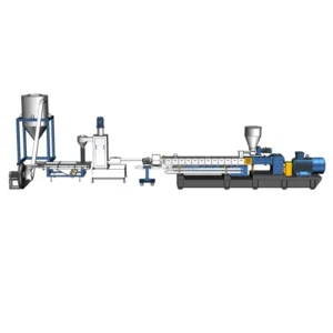 Industrial Multi Capacities Parallel Twin Screw Extruder PLC+Touch Screen Control for Pelletizer Line HDPE PVC EVA PC LLDPE PA