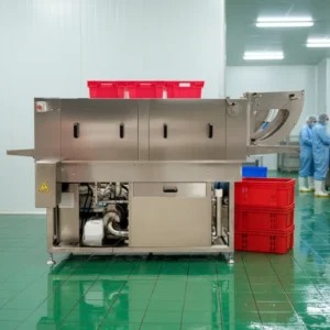 Industrial Plastic Crate Pallet Box Bin Washer High Pressure Cleaner Container Washing System for Food Process