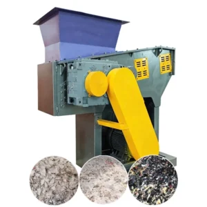 Industrial Plastic Film Fabric Solid Waste 500 3000kg h Capacity Single Shaft Shredder With CE Certified