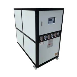 Industrial Plastic Processing Automatic Water Cooling Chiller with High Efficiency Pump and Motor 15.08kW Cooling Capacity