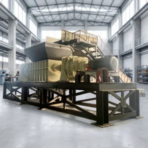 Industrial Scrap Metal Copper Aluminum Cans Shredder Double Shaft Tire Plastic Shredder Machine