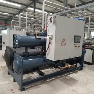 Industrial Screw Water Cooled Chiller 352kW Condenser R410a Cooling System Chilling Equipments Water Cooler Machine