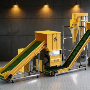 Industrial Shredder Crusher Line for Film Woven Bags Jumbo Bags Waste Paper Wood ABS PC Nylon Pipes