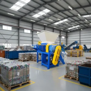 Industrial Single Shaft Shredder Machine Plastic Pipe Film Bag Crusher