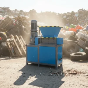 Industrial Single Shaft Shredder for Plastic Film Bags Wood Scrap and Light Metal with Durable Blades and Stable Output