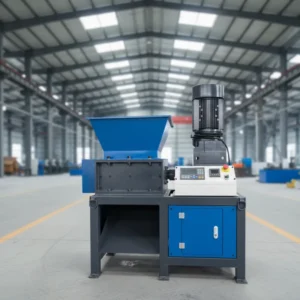 Industrial Small Recycling Waste Plastic Bottle Scrap Metal Mattress Mini Double Plastic Shredder Gearbox Pump