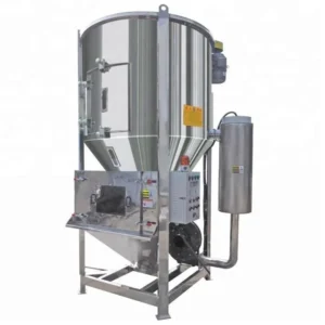 Industrial Stainless Steel Plastic Pellet Drying Mixer Machine with Electric Heater 500KG Capacity Double Layers