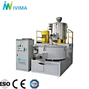 Industrial Stainless Steel Plastic Powder Color Masterbatch Compounding Heating Cooling WPC Gravity Free Mixer Equipment