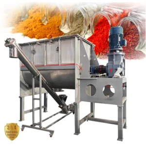 Industrial Vertical Stainless Steel Double Helical Ribbon Blender Horizontal Powder Feed Mixer Machine