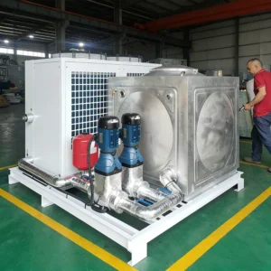 Industrial Water Cooled Chiller 7-200kW Screw Compressor with Motor