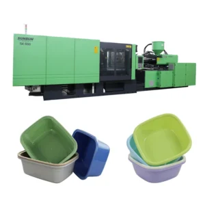 Injection Molding Machine for Thickened Square Plastic Wash Basins with Remote Control Feature