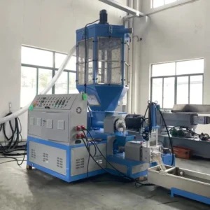 Intelligent EPS XPS Foam Recycling Granulator Motor 22kW Single Screw Structure High Speed Compression Quick Melting