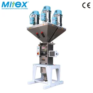 Intelligent PLC Controlled Plastic Material Doser Blender Gravimetric Batch Blender Plastic Mixer