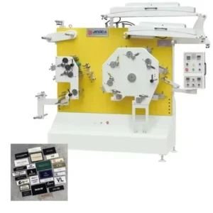 JR-1562 8 Colors Automatic Garment Fabric Label Cotton Jacquard Satin Woven Tag Flexo Printing Machine