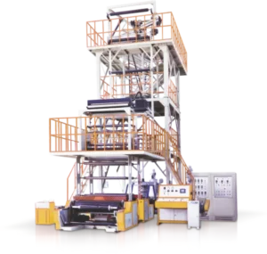 Jiana 3SJG 50 High Precision Three Layer Co Extrusion Film Blowing Machine for PE PP Motor Internal Bubble Cooling Haul off