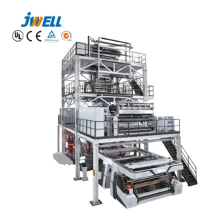 Jwell 3 5 Layer Classical HDPE LDPE LLDPE PE PP EVA EAA Plastic Film Blowing Extruder Extrusion Machine Production Line