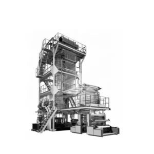 LDPE LLDPE Co Extrusion PE Biodegradable Double Layer Film Blowing Screw Extruder Machine Automatic with Motor As Core Component