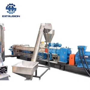 Lab Color Masterbatch Twin Screw Pelletizer Extruder Parallel Co rotating Double Screw Granules Making Machine