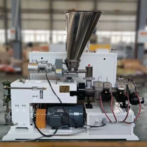 Lab Mini Twin Screw Conical Plastic Extruder Small Double Screw Extruder