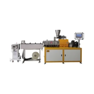 Lab Scale Co-rotating Parallel Twin Screw Extrusion Granulation Line Mini Plastic Extruder for Making PS PE ABS Pellets