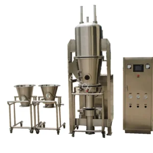 Lab Scale Multi function Fluidized Bed Granulator Coater Pelletizer SUS304 316L Stainless Steel 5 200 Kg h Output for