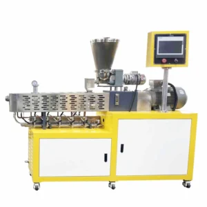 Lab Small Twin Screw Extruder for Plastic Compounding Featuring Core Motor and Gearbox for Pelletizing