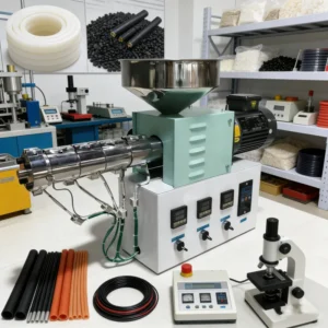Lab Twin Screw Mini Small Plastic Extruder Plastic Pelletizing Granulator Pelletizer Machine for Masterbatch PP PE PLA