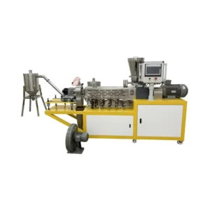 Lab-scale Co-rotating Parallel Twin-screw Hot-cut Pelletizer for PET PMMA HDPE ABS with High Accuracy Bearing & Motor