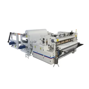 Laminating Toilet Paper Machine Rewinding Jumbo with Core Components Motor Gear Delta PLC Engine