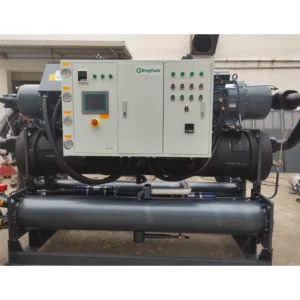 Large Cooling Capacity 623KW Water Chiller Units Cooling Water Screw Chiller for Plastic Recycling Industry
