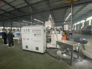Large Feeding Mouth Conical Twin Screw EPE Foam No Crushing Extrusion Pelletizing Recycling Machine