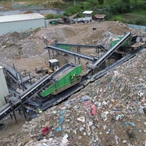 Large scale Garbage Sorting Production Line with Motor Gear Pump Construction Waste Screening Machine for Plastic Wood Bricks