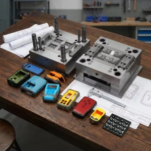 Laser Distance Meter Housing Shell Enclosure ABS PC Plastic Handheld Rangefinder Cover Injection Mold Cutting JN 66