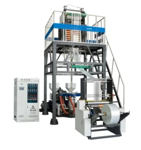 Ldpe Hdpe Film Blowing Fully Automatic Machine Plastic Extruder Abc 2layer Plastic Film Blowing Machine