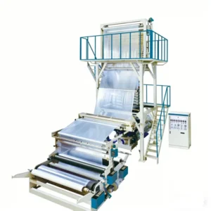 Longchuang ABA 1000 Three Layer High Speed Blow Film Extruder Machine for HDPE LDPE Biodegradable Plastic Manufacturing Plant