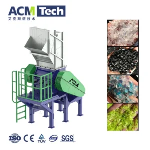 Low Noise Plastic Crusher Machine Recycling Grinder Waste Granulator ABS Lump Rubber HDPE Pipe PP Film Crushing Equipment