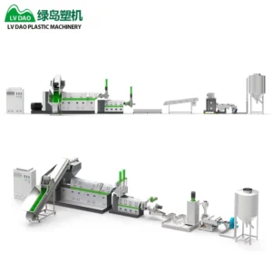 Lvdao Plastic Film Recycling System Plastic Pp Pe Wet Film LDF Series Recycle Machine Pelletizing Line