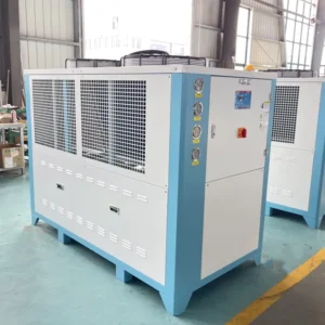 MIC-20A Air cooled Cooler Box Type Scroll Compressor Water Chiller Pump 62.4KW Injection Molding Workshop Cooling System