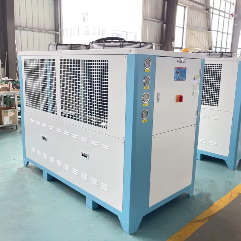 MIC-20A Air cooled Cooler Box Type Scroll Compressor Water Chiller Pump 62.4KW Injection Molding Workshop Cooling System