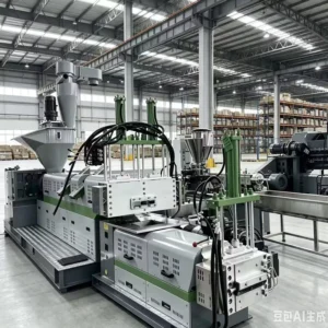 Machine to Produce Plastic Pellets Film Recycling Granules Extrusion Line Factory in China 380v
