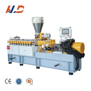 Masterbatch PP PE Plastic Granular Pelletizer Twin Screw Extruder Machine