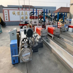 Melting Machine for Recycling Pelletizing EPS PC PA Flakes Single Stage Pelletizing High Capacity Screw Barrel Replacement