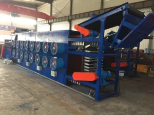 Mesh belt Rubber Sheet Cooling Line with PLC Control Accurate Temperature Control 12 26 Cooling Fans 13.7 34kW Motor